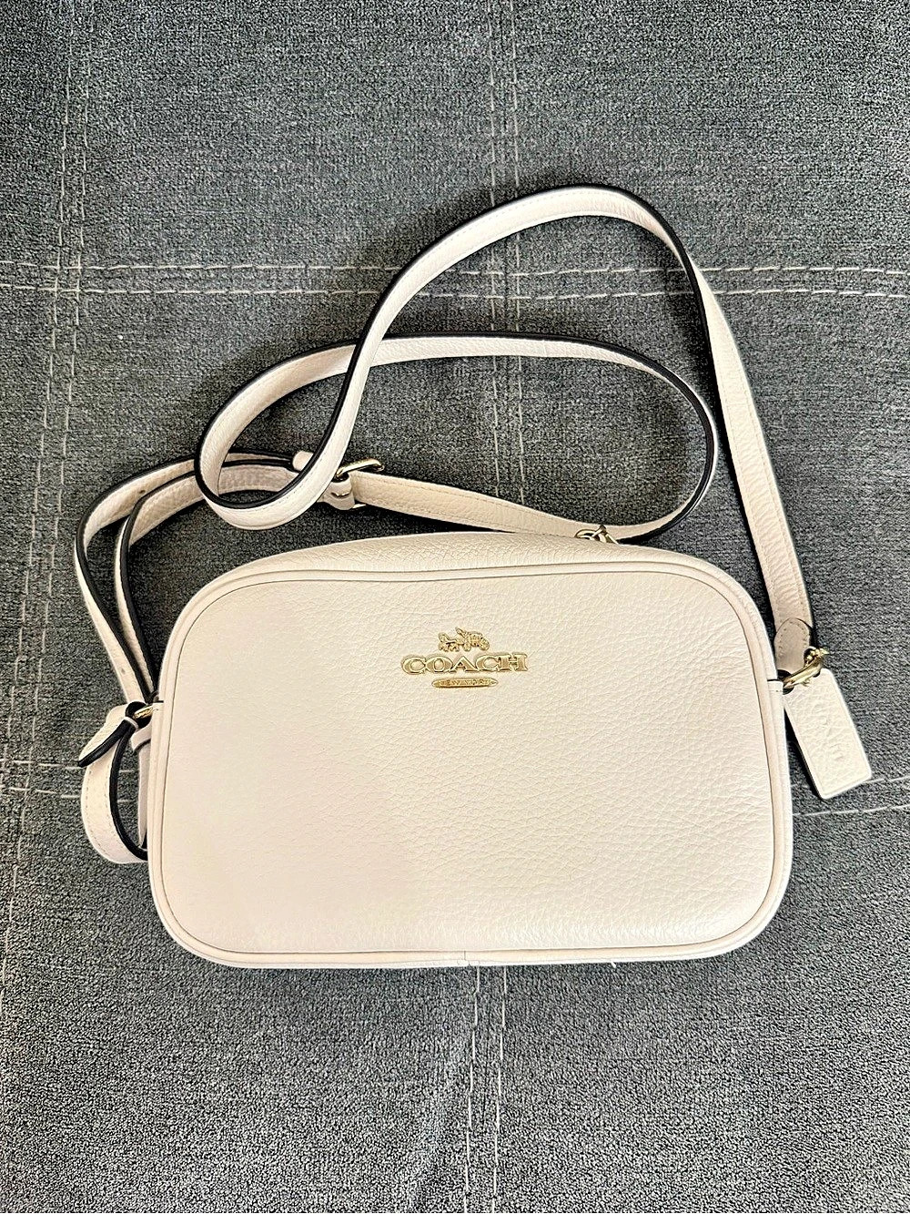 Coach Mini Jamie Camera Bag Crossbody in Cream
